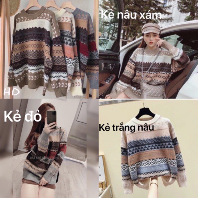 Áo len nữ, áo thổ cẩm len chất bao đẹp hàng cao cấp loại 1 mặc rất ấm form chuẩn dùng mix chân váy hay jean đều xinh | BigBuy360 - bigbuy360.vn