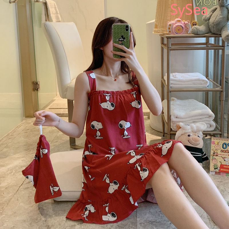 Đồ ngủ Họa Tiết Hoạt Hình Thời Trang Mùa Hè Cho Nữ