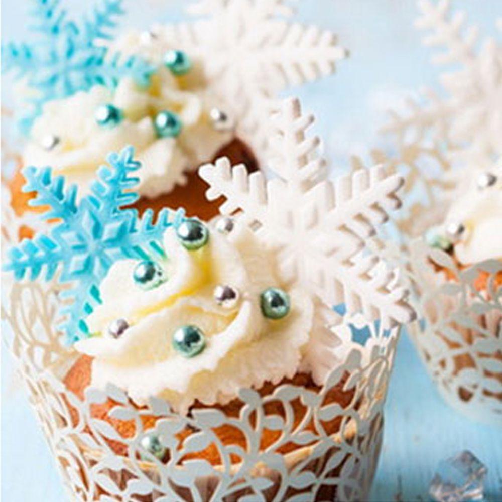 Khuôn Làm Bánh Không Mùi Hình Hoa Tuyết Giáng Sinh Tiện Lợi