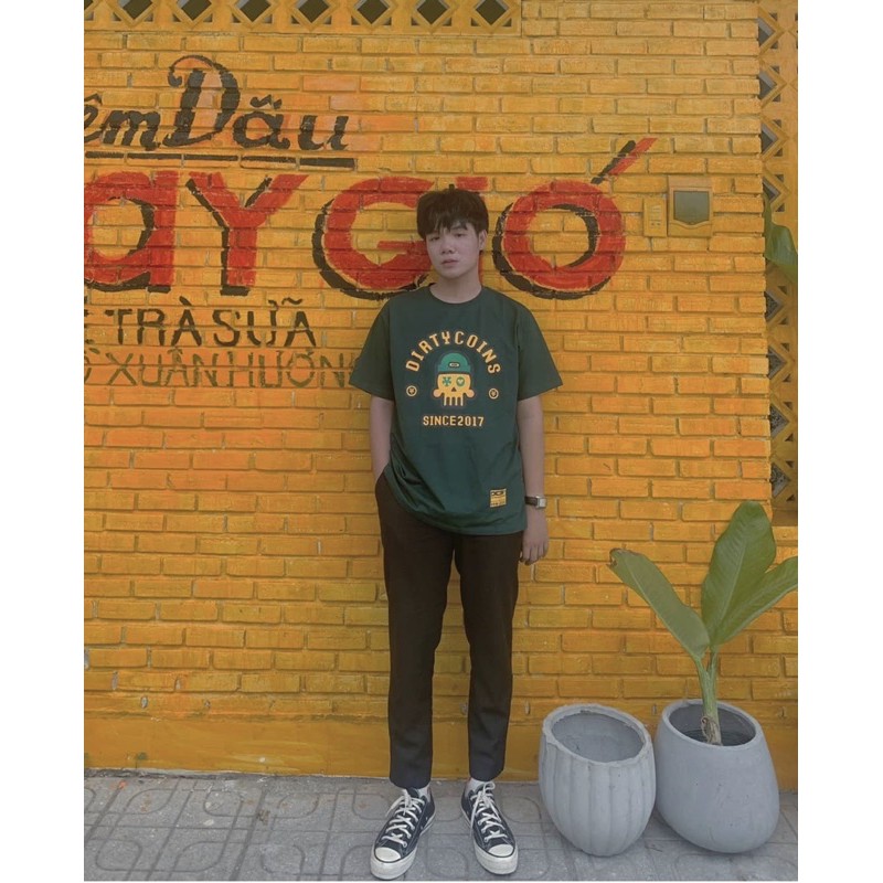 Áo thun Bob T-shirt Dirtycoins - Dark Green Full tag Nam nữ Kun Shop | BigBuy360 - bigbuy360.vn