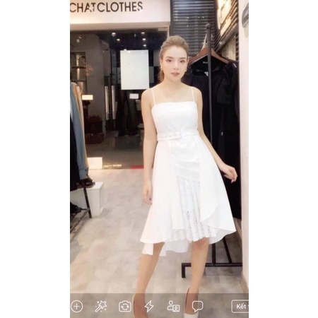 Váy Cchat trắng