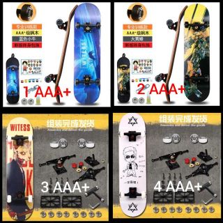 ( chọn mẫu inbox ) Ván trượt chính hãng WITESS full phụ kiện gỗ ép 7 lớp tiêu chuẩn cao cấp