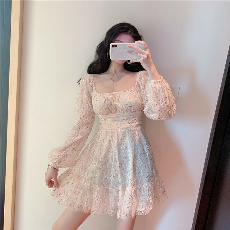 đầm uzzlang kim sa baby doll