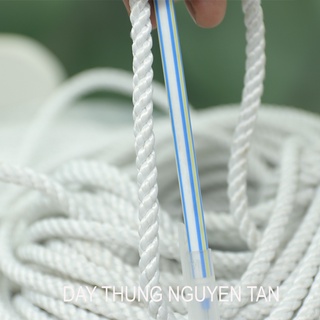 Dây thừng trắng 6ly, dây thừng trang trí, dây công nghiệp