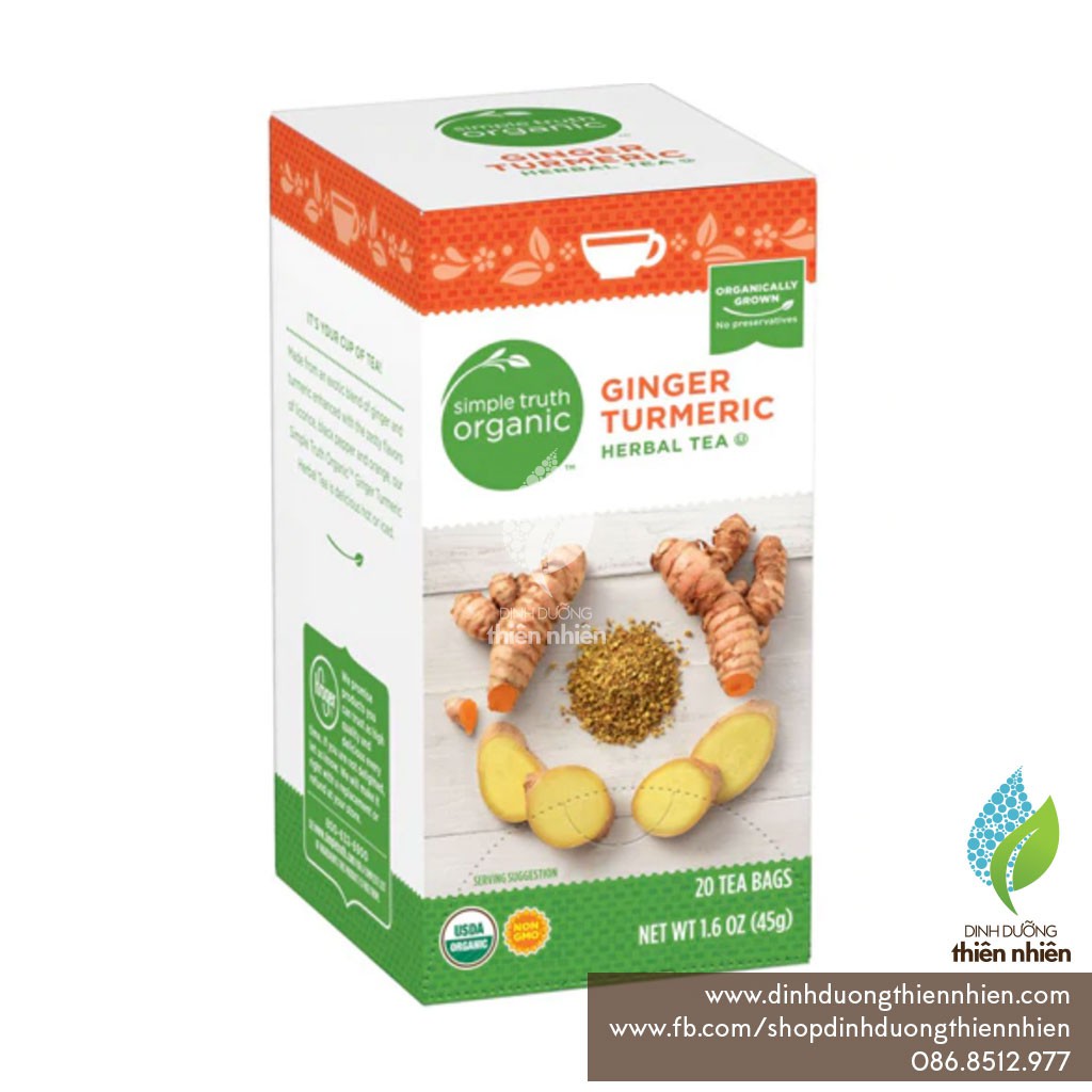 Trà Gừng Nghệ Hữu Cơ Simple Truth® Organic Ginger Turmeric Herbal Tea