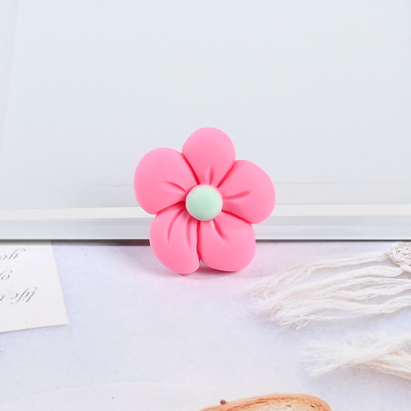 10 phụ kiện hình bông hoa bằng nhựa resin dùng trang trí điện thoại