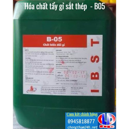 Chất biến đổi gỉ sắt thép B05 - 5 lít