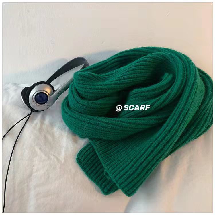 Khăn Choàng Cổ Màu Xanh Dương Thiết Kế Mới Giữ Ấm Cao Cấp Thời Trang Mùa Đông Dành Cho Nữ