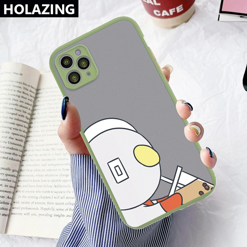 Lens Protective Case iPhone 12 Mini 11 Pro Max iPhone XS Max XR SE 2020 8 Plus 7 6S vỏ điện thoại Ultraman Monster Milk Tea Matte Scrub PC Hard Cover Anti-Scrach Shockproof