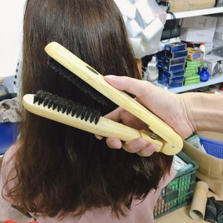 Lược kẹp gỗ tóc duỗi ép