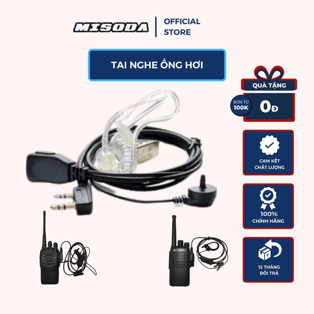 Tai nghe Bộ Đàm dạng ống hơi