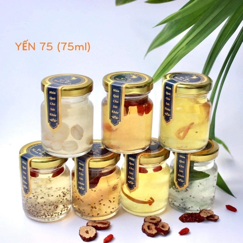 Hũ thuỷ tinh chưng yến tiện dụng (dung tích 75ml/100ml/150ml/250ml/350ml/500ml)