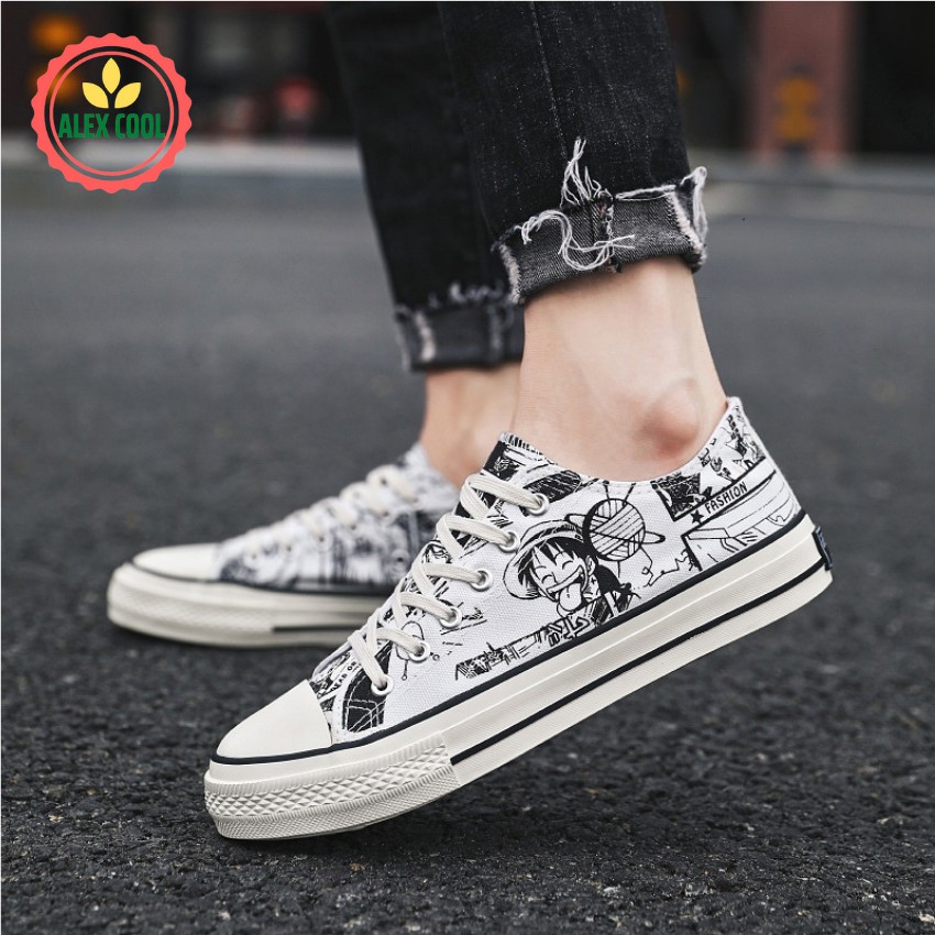 [ Free Ship ] Giày nam giày cao cổ thấp cổ thể thao kiểu hình Luffy | BigBuy360 - bigbuy360.vn