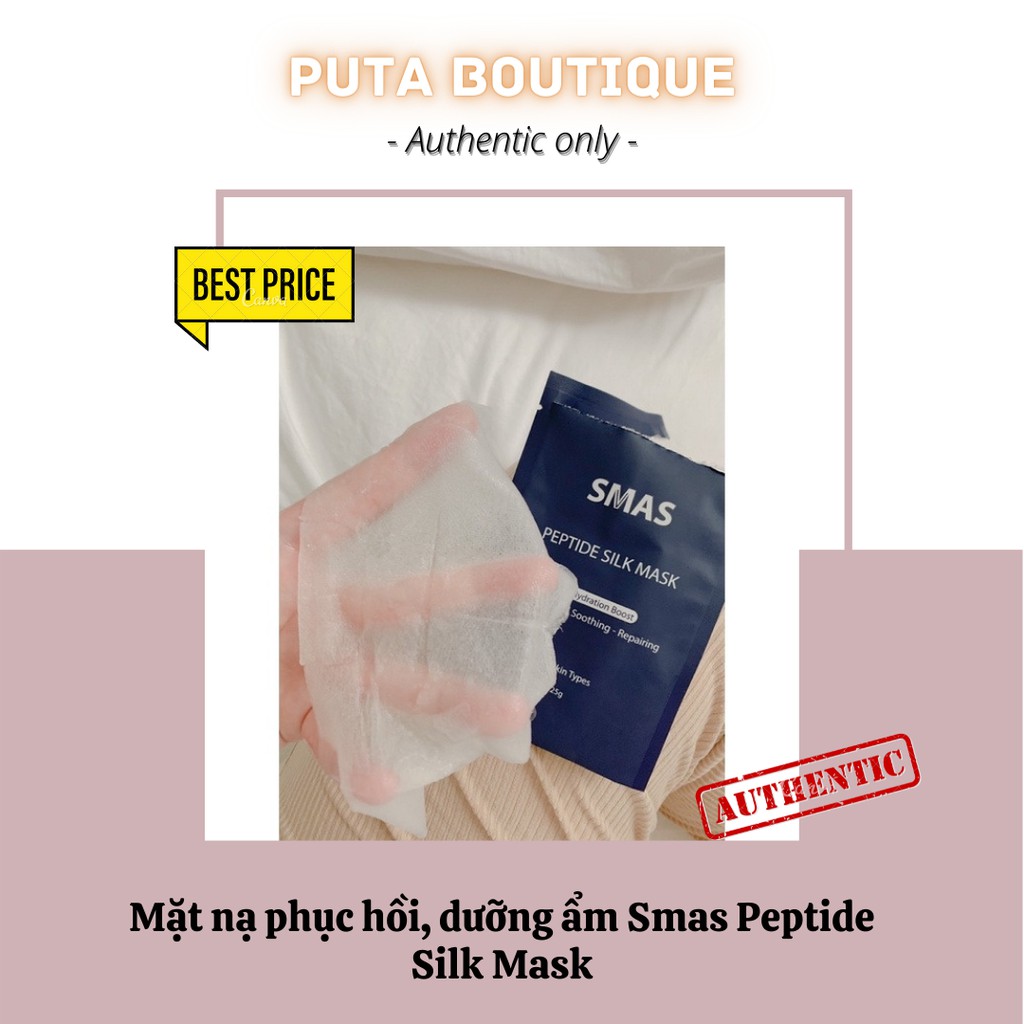 Mặt nạ phục hồi, dưỡng ẩm Smas Peptide Silk Mask