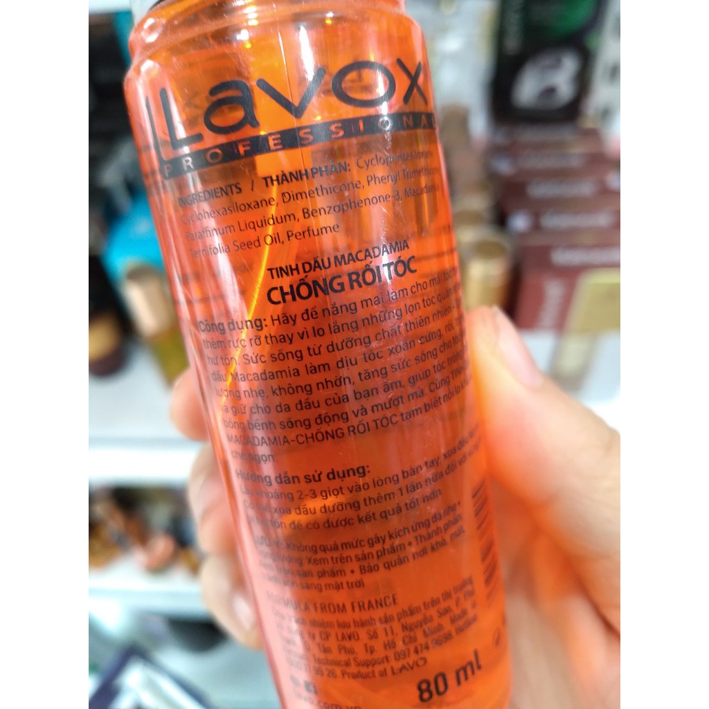 Lavox Dầu Bóng Dưỡng Tóc Ngừa Gãy Rụng Lavox Professional Hair Coat 100ml