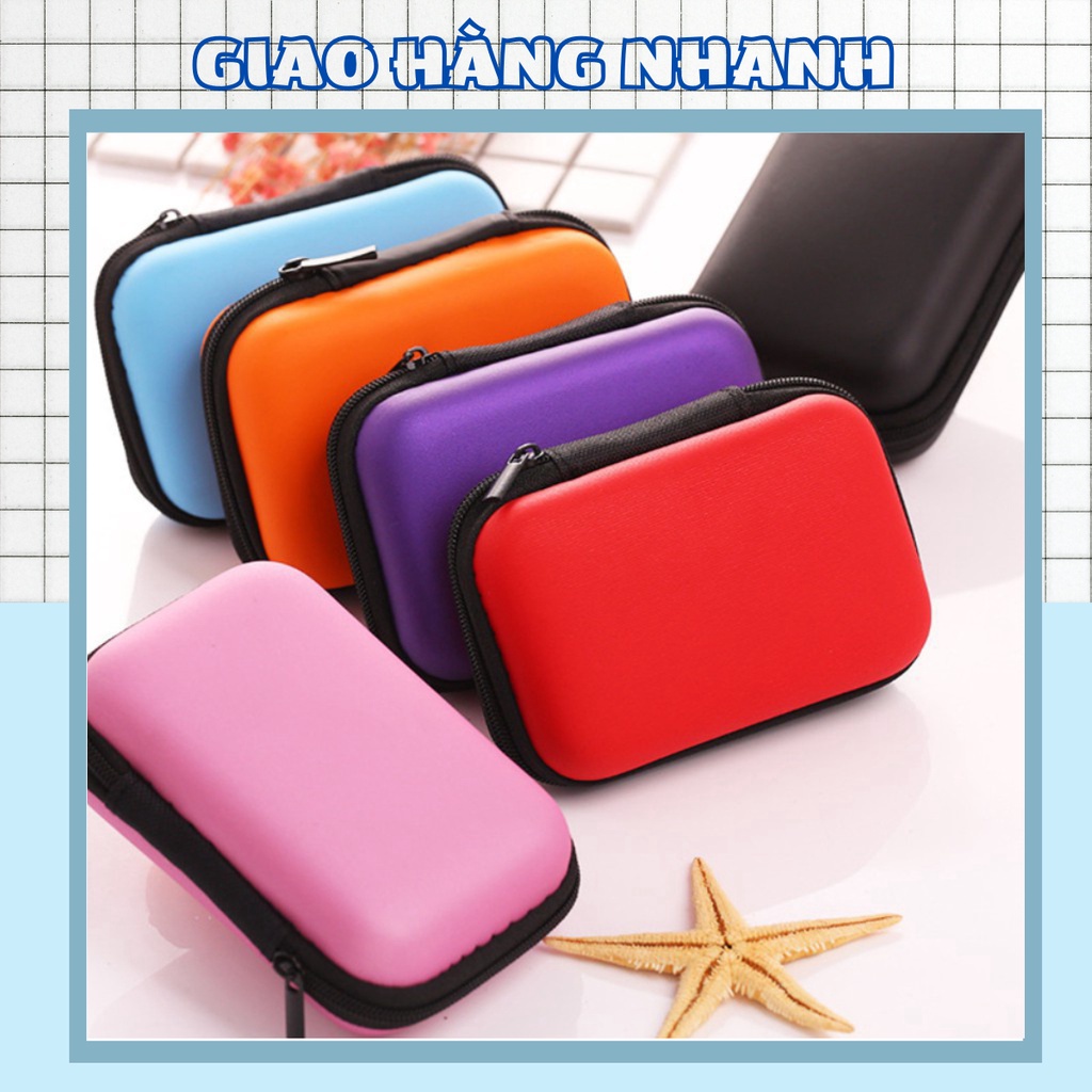 ❌FREE SHIP 50K Hộp Đựng Tai Nghe Phụ Kiện Cỡ Lớn 8x12 CM Loại Đẹp 88213 Shop Giao Hàng Nhanh 88