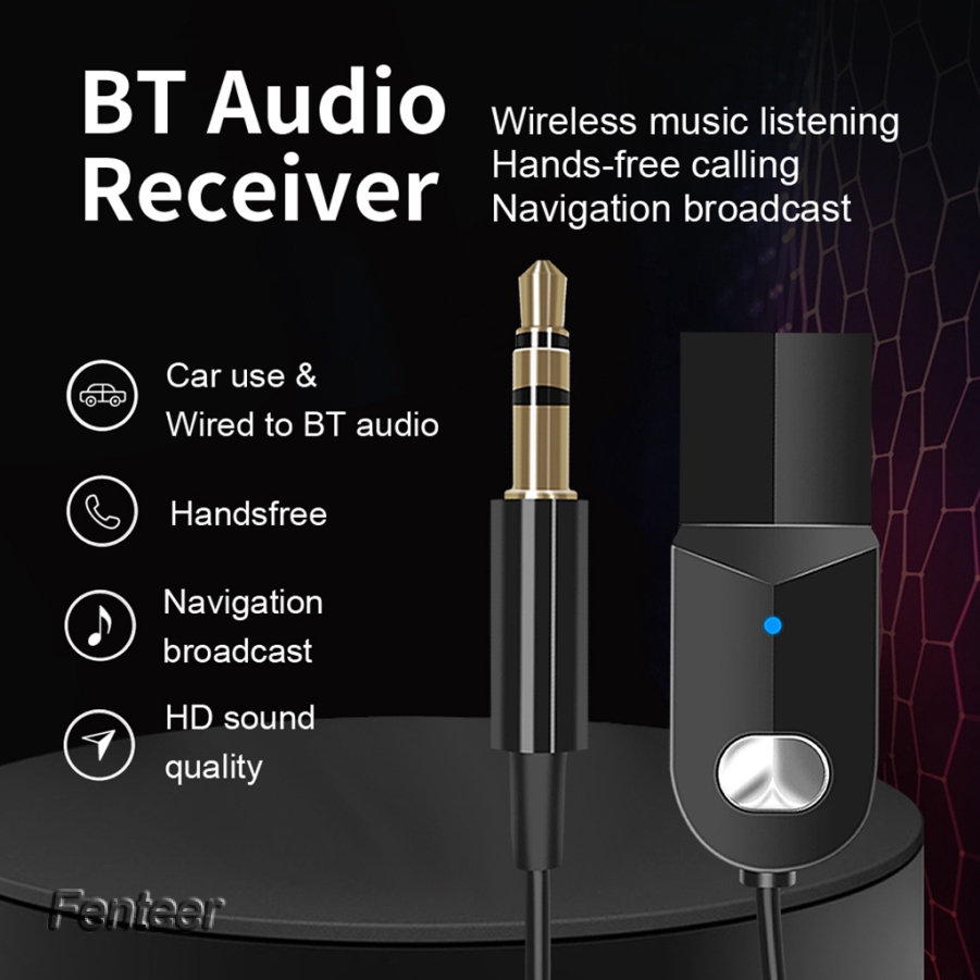 Usb Bluetooth Không Dây 3.5mm Cho Xe Hơi | BigBuy360 - bigbuy360.vn