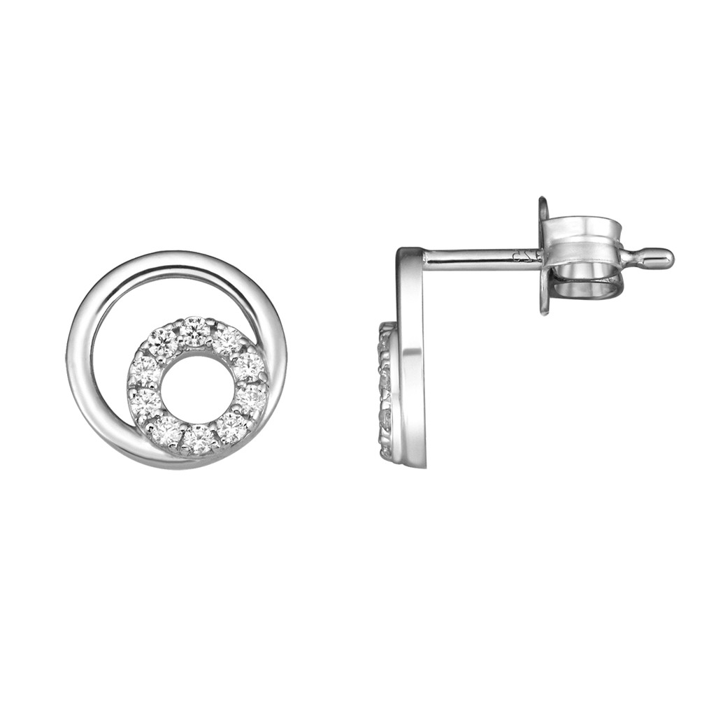 Bông tai Bạc đính đá CZ PNJSilver XM00K000138