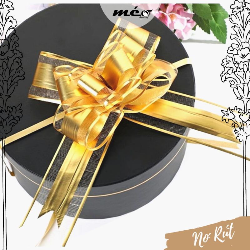 NƠ RÚT LỚN size 5cm trang trí quà tặng, tiệc tùng lễ hội