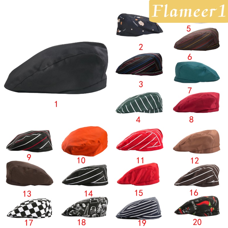 [Flameameer1] Mũ Đầu Bếp Bằng Cotton Cho Bartender