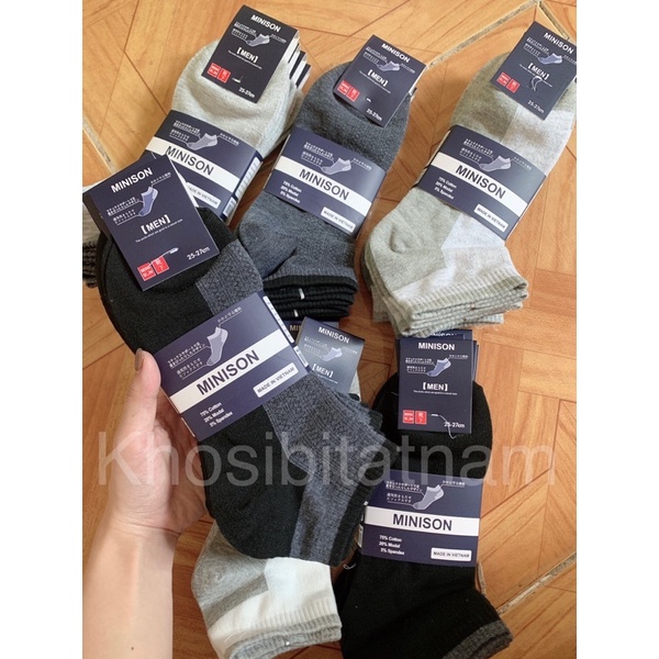 1 Đôi Tất Cổ Ngắn Mini Xuất Nhật - Kháng Khuẩn - Chống Hôi Chân ( giá sỉ)