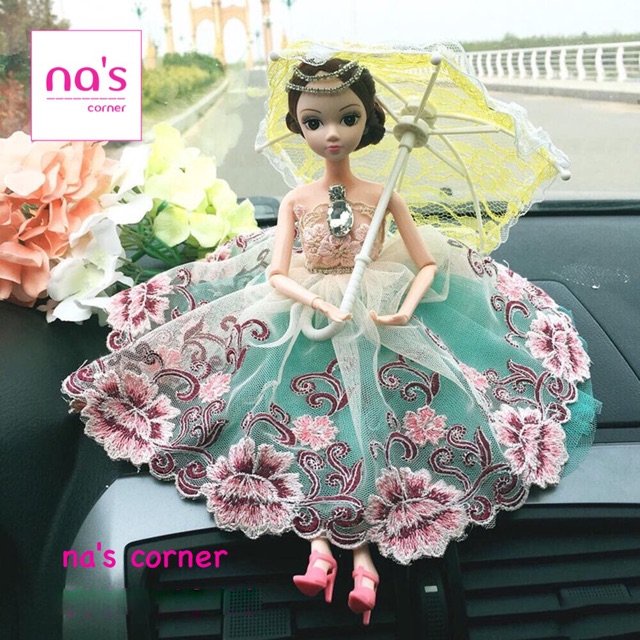 Dù mini ren cho búp bê Barbie 27cm
