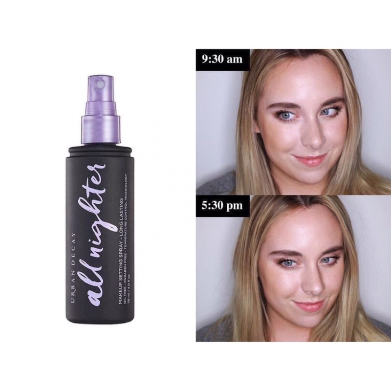 XỊT KHOÁ MAKE UP URBAN DECAY ALL NIGHTER MAKEUP SETTING SPAY