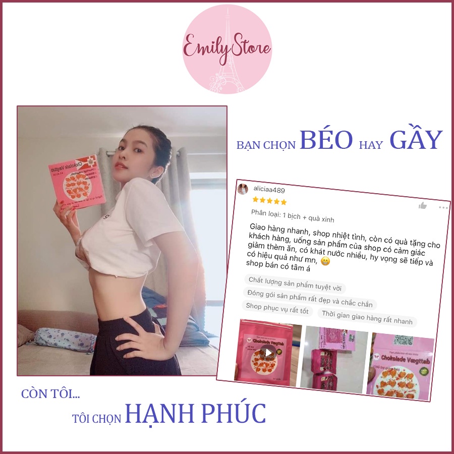 Kẹo socola giảm cân Chokolade Vaegttab Đan Mạch giảm béo detox an toàn chính hãng