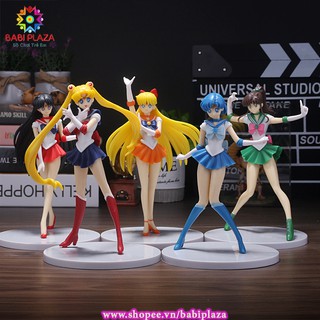 [ SAILOR MOON ] Bộ 5 mẫu mô hình THUỶ THỦ MẶT TRĂNG cao 18cm - QUÀ TẶNG BÉ GÁI