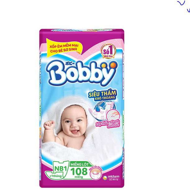 Miếng Lót Bobby NB1 (108 Miếng)