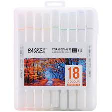 Bộ bút lông tô màu 2 đầu Baoke MP2923 12/18/24/36 màu