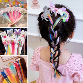 ✨✨Kẹp tóc giả pony - lọn tóc màu sắc dễ thương cho bé gái
