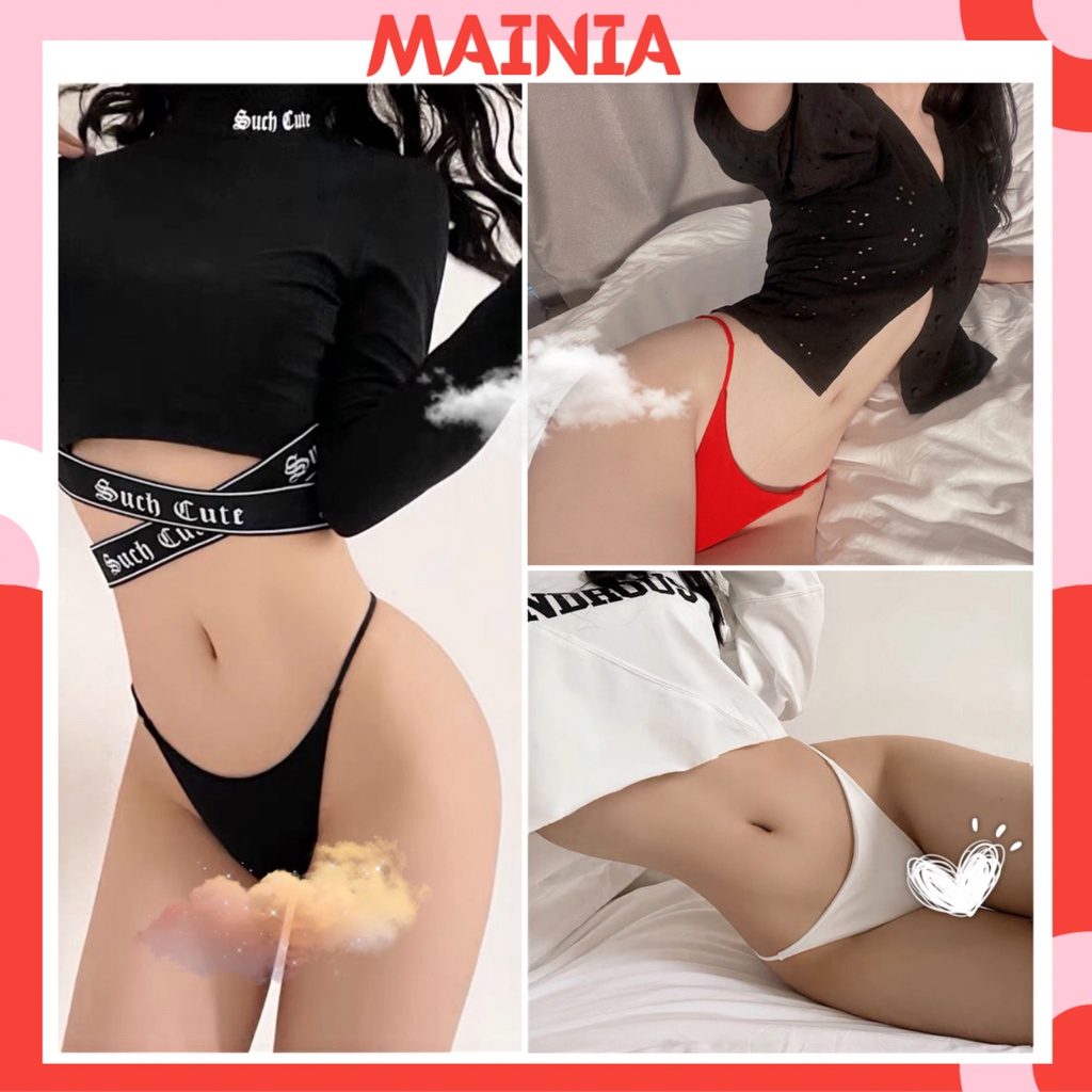 Quần Lót Cotton Lọt Khe Dây Hông 3 Màu Sexy Gợi Cảm Siêu Đẹp Mainia Shop Cotton01