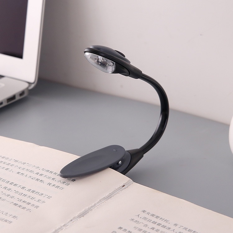 Đèn led đọc sách mini dạng kẹp cong có thể gấp gọn tiện lợi