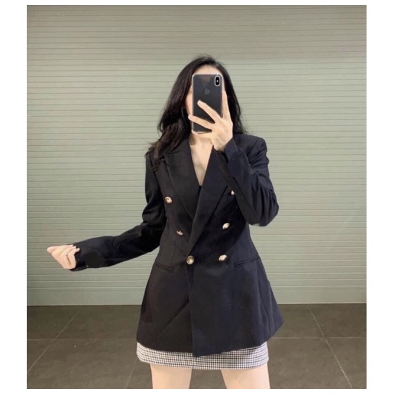 Áo vest cúc đồng siêu xinh