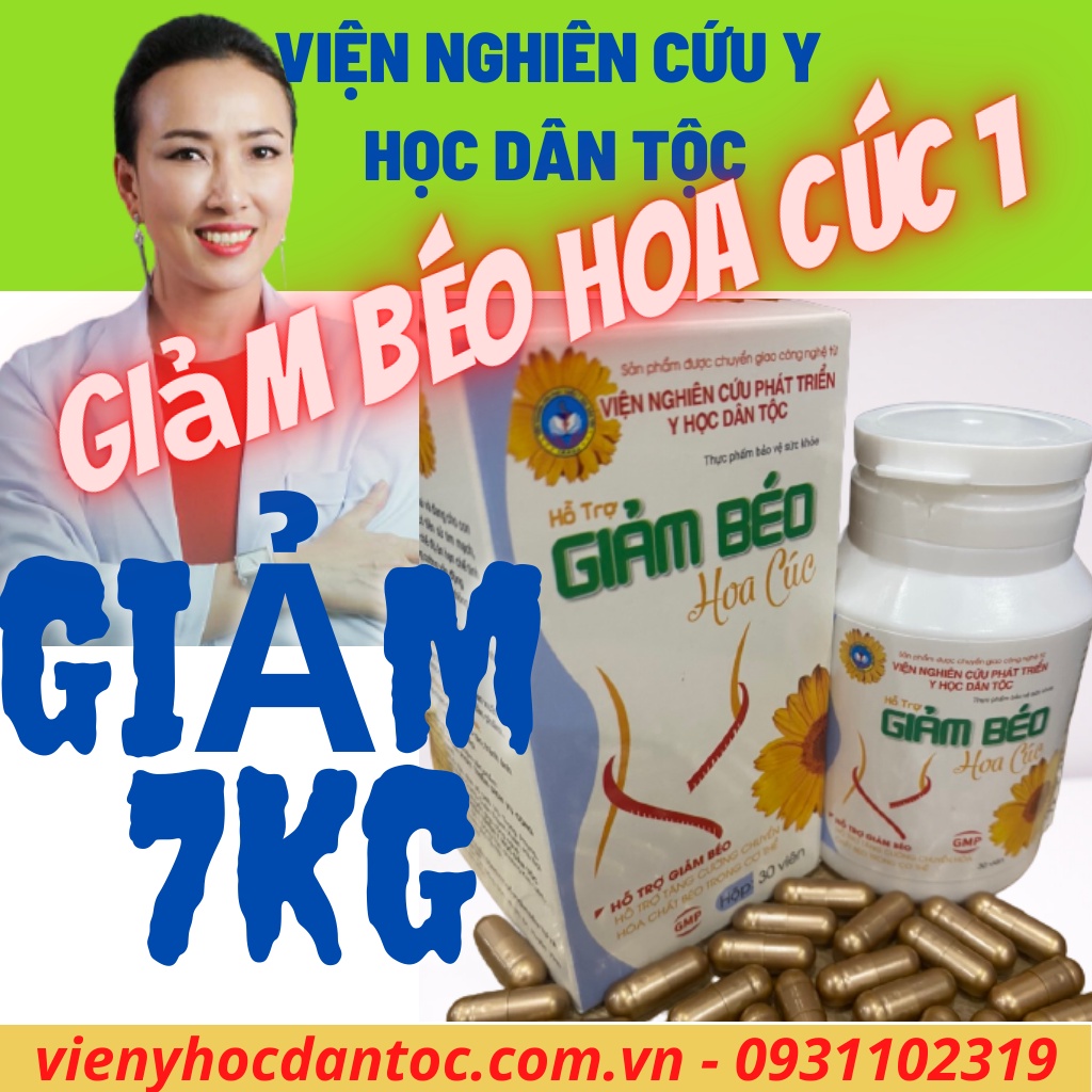 Giảm Béo Hoa Cúc 1 - Giảm 7kg - 30 ngày - Giảm Cân An Toàn Cho Mẹ Cho Con Bú