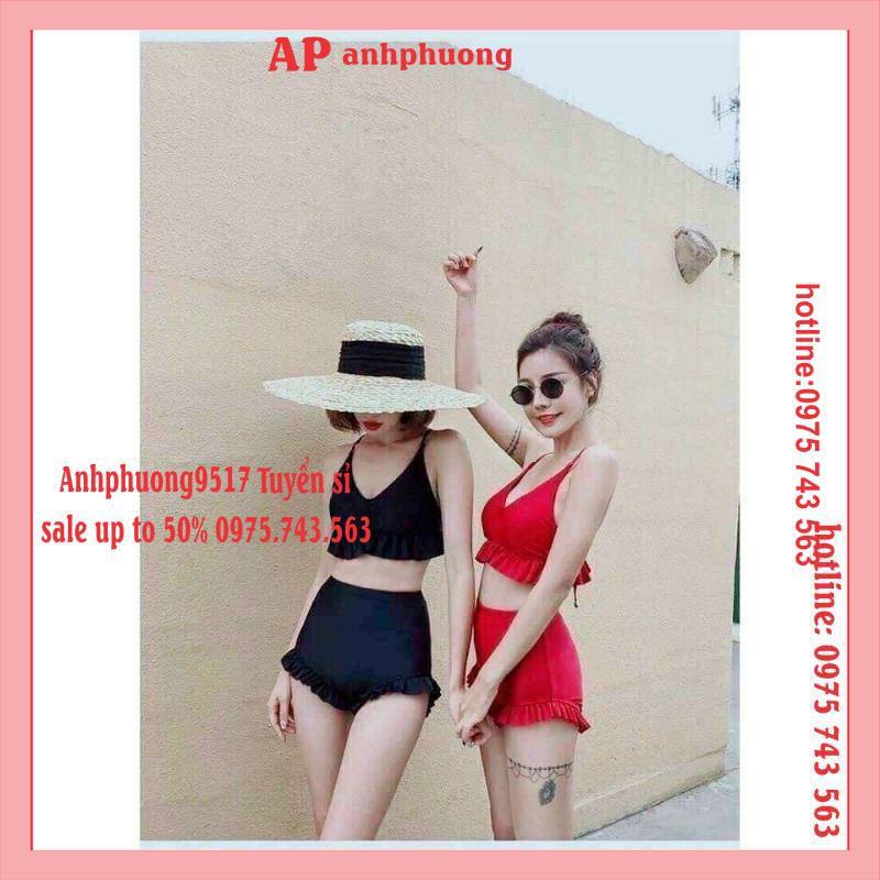 Bộ Đồ Bơi Đi Biển Bánh Bèo Tiểu Thư VINTAGE♥️Bikini Hai Mảnh HÀNG LUÔN CÓ SẴN TẠI SHOP