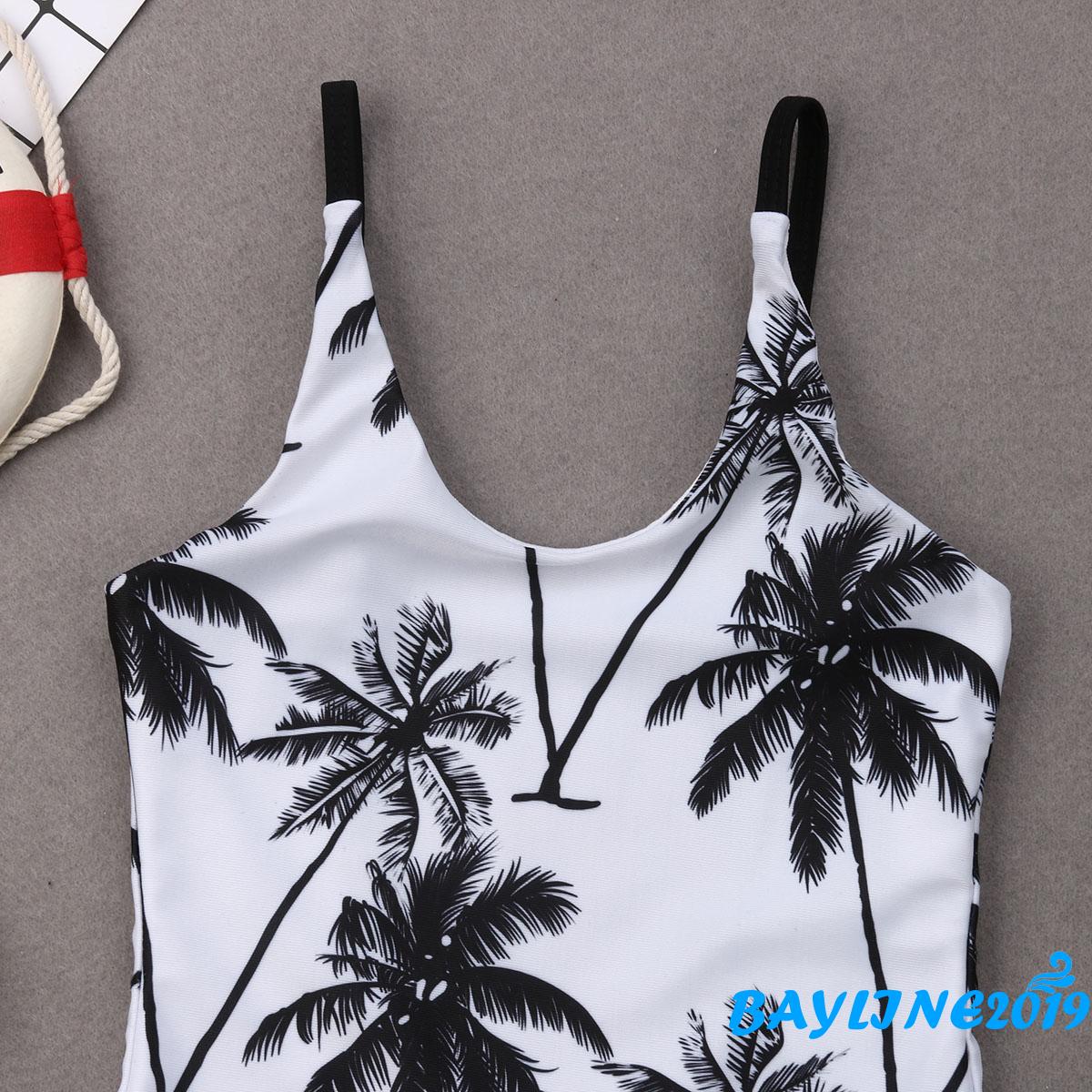 Bộ Đồ Bơi In Hình Cây Dừa Dễ Thương Cho Mẹ Và Bé | BigBuy360 - bigbuy360.vn