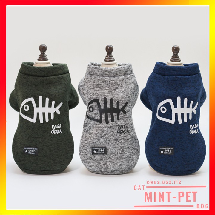 Áo Mùa Đông Thời Trang Cho Thú Cưng Chó Mèo - Chất Len Hàng Đẹp #MintPet