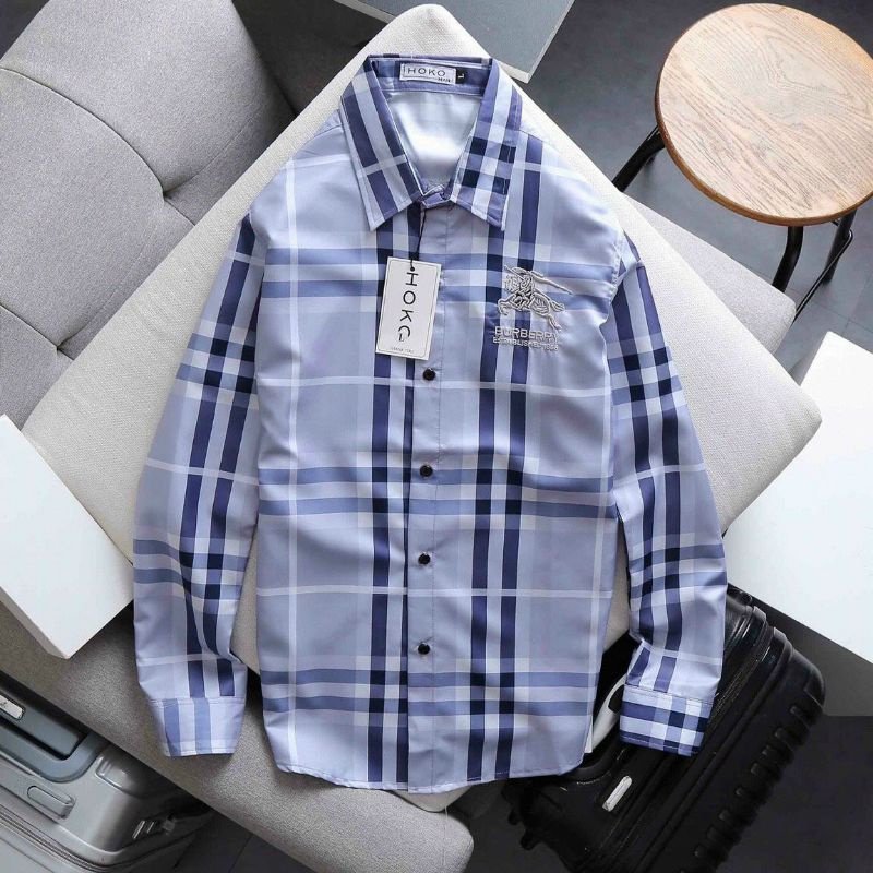 _Áo sơ mi nam dài tay thêu BURBERRY hàng cao cấp