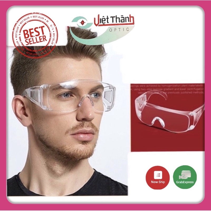 Kính hot trend bản to UNISEX siêu chất kính chống bụi gió bảo hộ | BigBuy360 - bigbuy360.vn