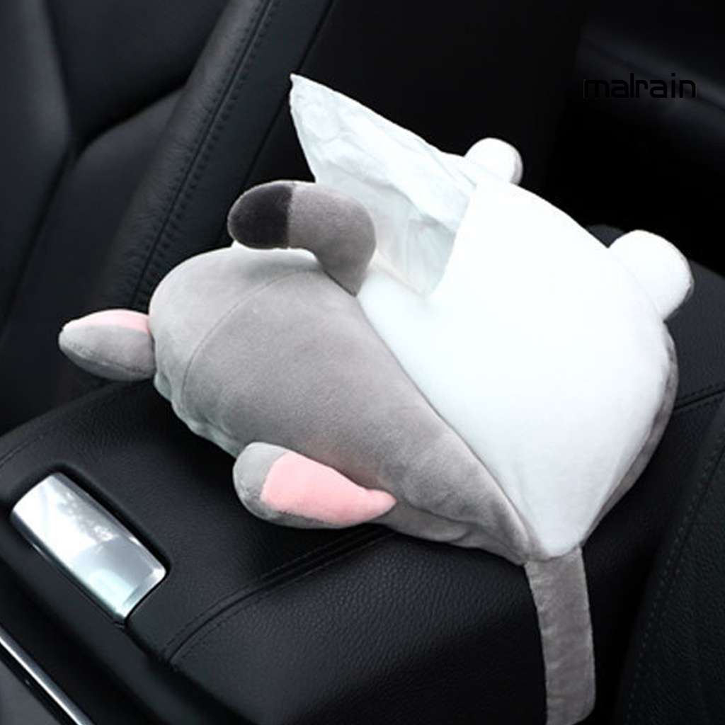 Túi Đựng Khăn Giấy Hình Động Vật Dễ Thương Cho Xe Hơi