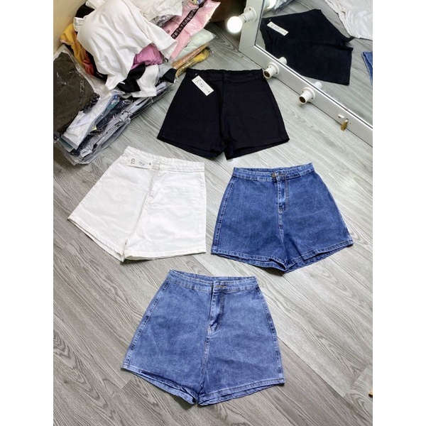QUẦN SHORT RIN NỮ LƯNG CAO KHÔNG TÚI CÓ SIZE #UTRBUZANG