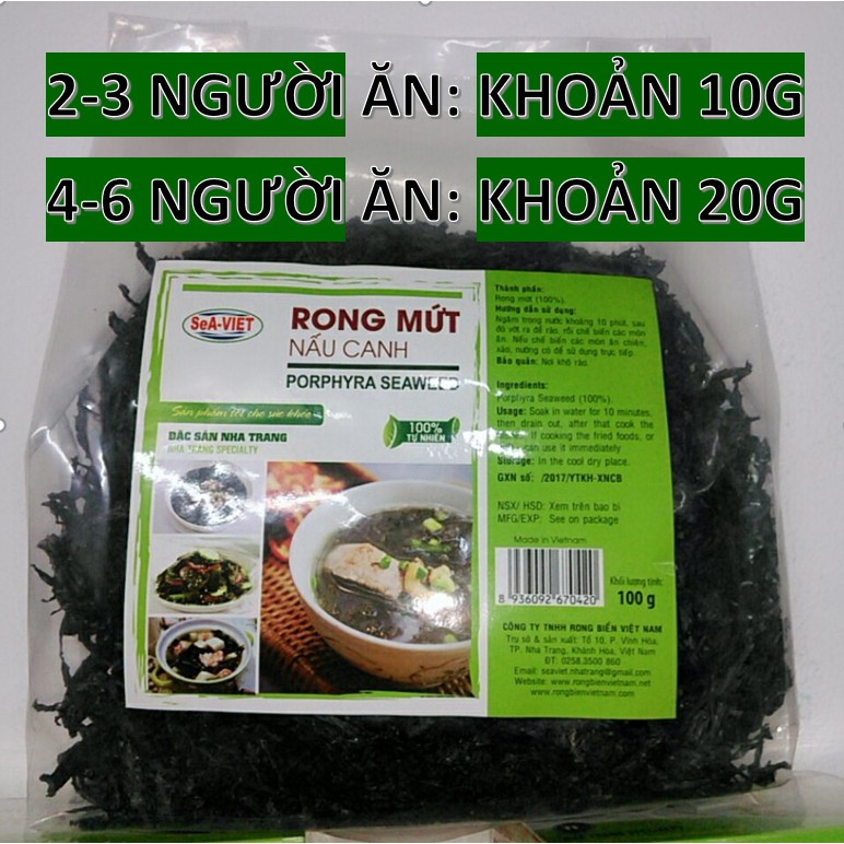 Combo RONG MỨT 250G &amp; 100G