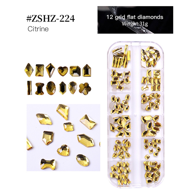 Đá Pha Lê Dạ Quang Nhiều Màu Sắc Dùng Trang Trí Móng Tay Nghệ Thuật