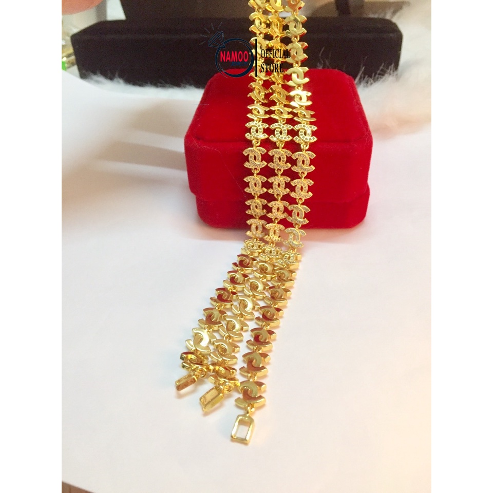 Lắc Tay Nữ Mạ Vàng, Vòng Tay Đẹp L255 Hàng Cao Cấp Namoo jewelry