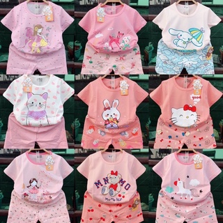SP 3 - [Ảnh thật] Bộ cotton hàng Quảng Châu cho bé gái 23 - 33kg