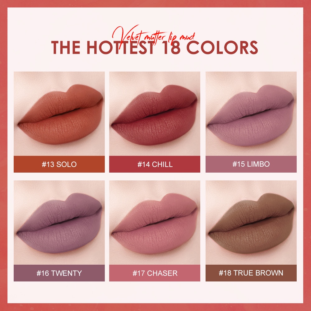 Son môi O.TWO.O bền màu lâu trôi 18 màu tuỳ chọn chống thấm nuớc 30g | BigBuy360 - bigbuy360.vn