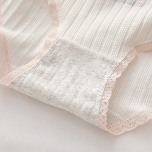 Quần lót nữ cotton gân tăm cao cấp, co dãn cạp vừa đáy may chắc chắn HLBOUTIQUE 8036