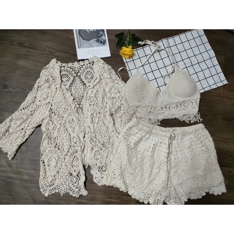 Set đồ bơi lưới mẫu mới hàng đẹp Quảng Châu